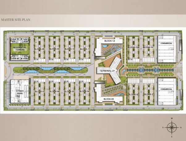 Galactic City master site plan for Knowledge Park V, Greater Noida